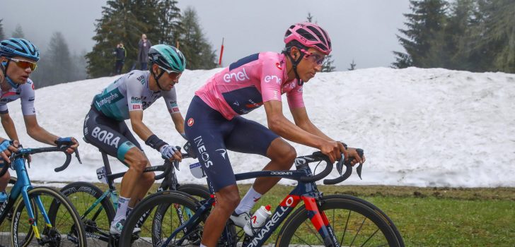 Egan Bernal pakt weer tijd: “Ik heb een mooi gat geslagen, maar moet gefocust blijven”