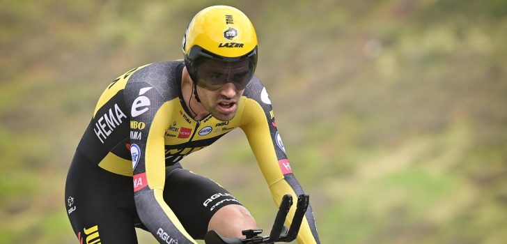 Tom Dumoulin vijfde in klimtijdrit: “Mag hier heel tevreden mee zijn”