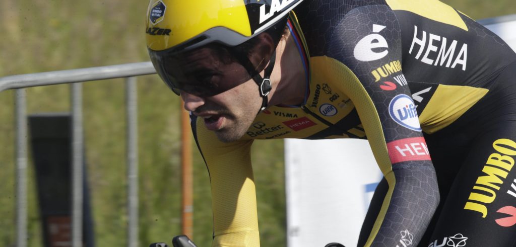 Tom Dumoulin maakt favorietenrol waar op NK tijdrijden