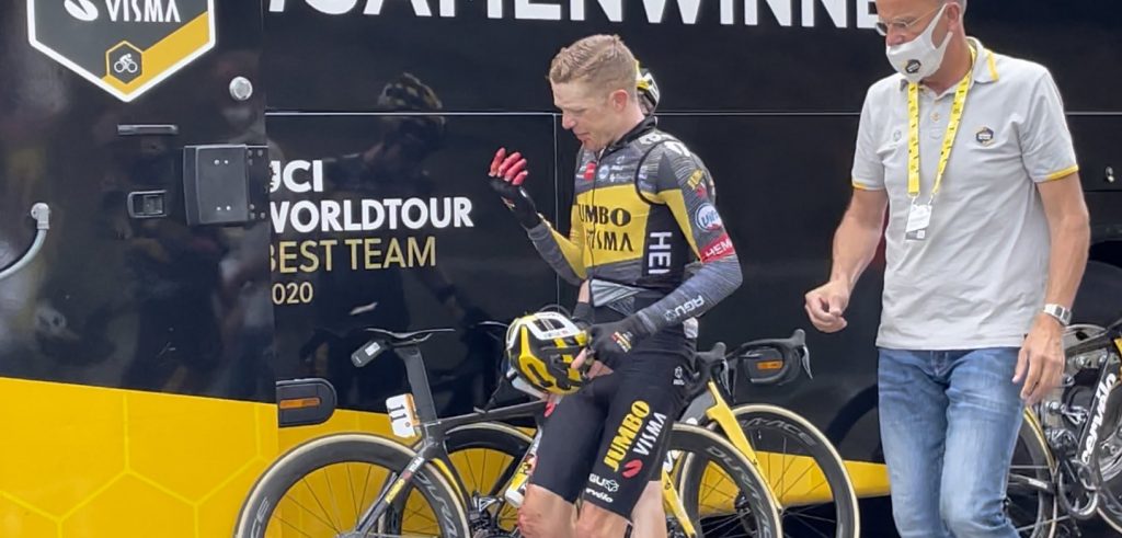 Tour 2021: Steven Kruijswijk in orde na valpartij, hechtingen in hand