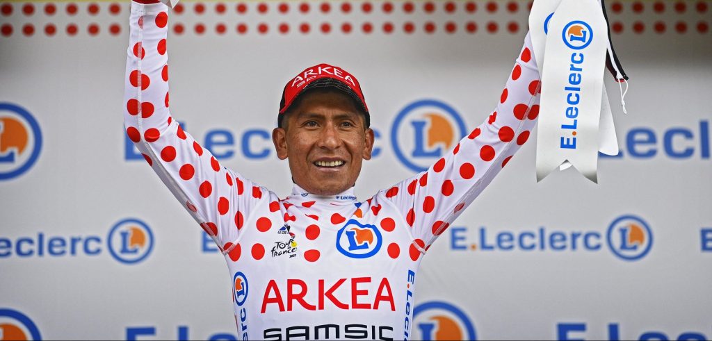 Nairo Quintana dolblij met bolletjestrui: “Dat is mijn doel”