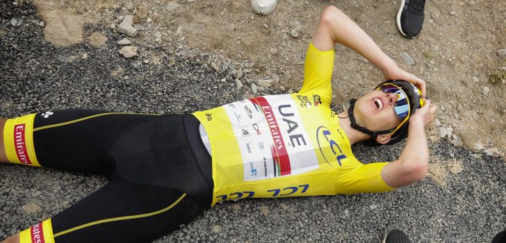 Tadej Pogacar wint voor het eerst in het geel: “Geen woorden voor”