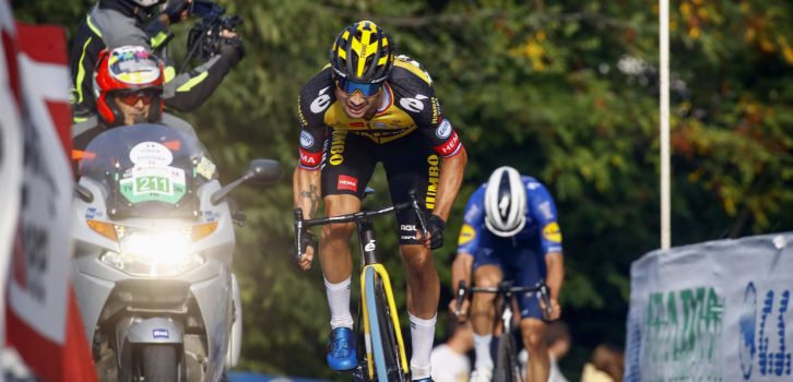 Primoz Roglic wint weer op de San Luca: “Ik heb een hoop goede herinneringen aan deze klim”