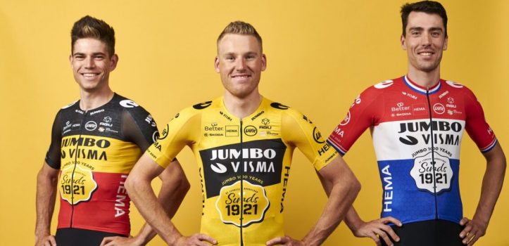 Jumbo-Visma met speciaal jubileumshirt in Parijs-Roubaix