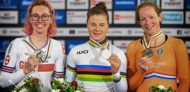 Lotte Kopecky sterkste op WK puntenkoers, brons voor Kirsten Wild