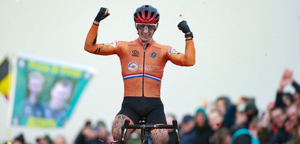 Lars van der Haar imponeert met goud op EK veldrijden op VAM-berg