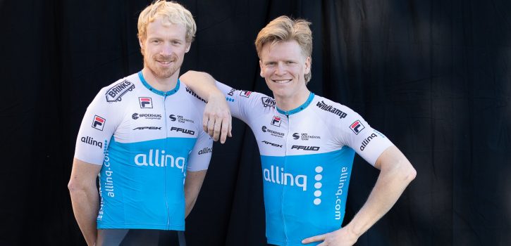 Wielertenues 2022: Nieuwe Continental-team Allinq in blauw met wit