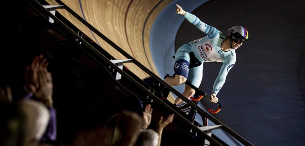 En dat is drie: Harrie Lavreysen weer de beste in sprintklassement UCI Track Champions League
