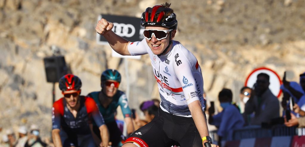 Tadej Pogacar mag juichen op Jebel Jais, Tom Dumoulin moet vroeg lossen