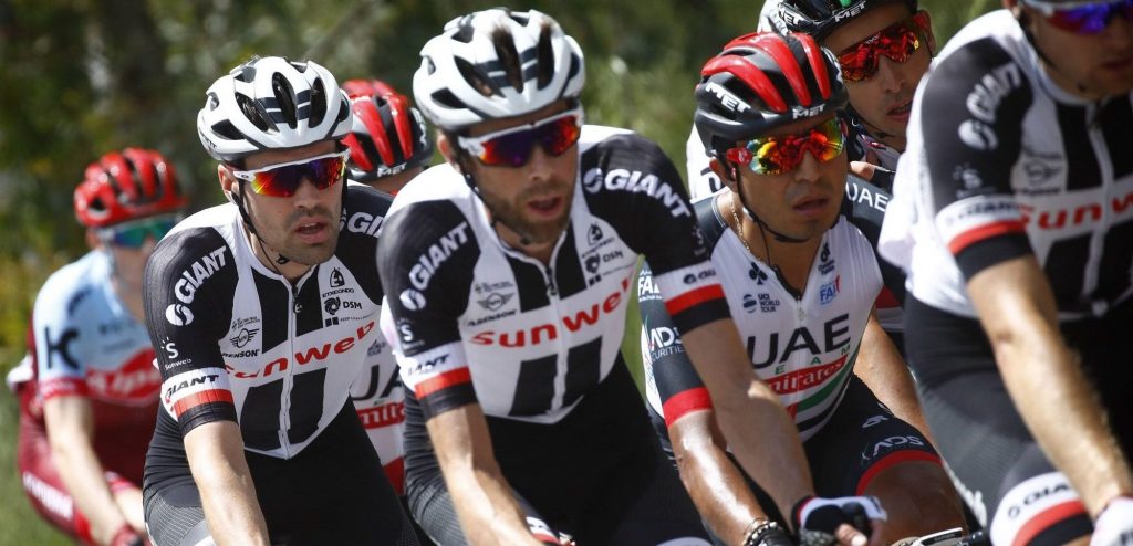Toekomstig Tourwinnaar maakt indruk in het wiel van Dumoulin en Ten Dam
