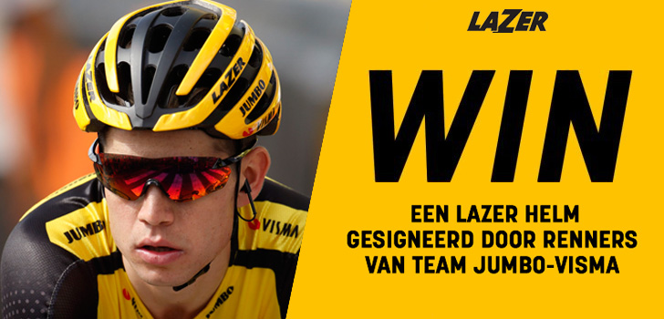 Raad de handtekeningen van de Jumbo-Visma-renners en maak kans op een Lazer-helm