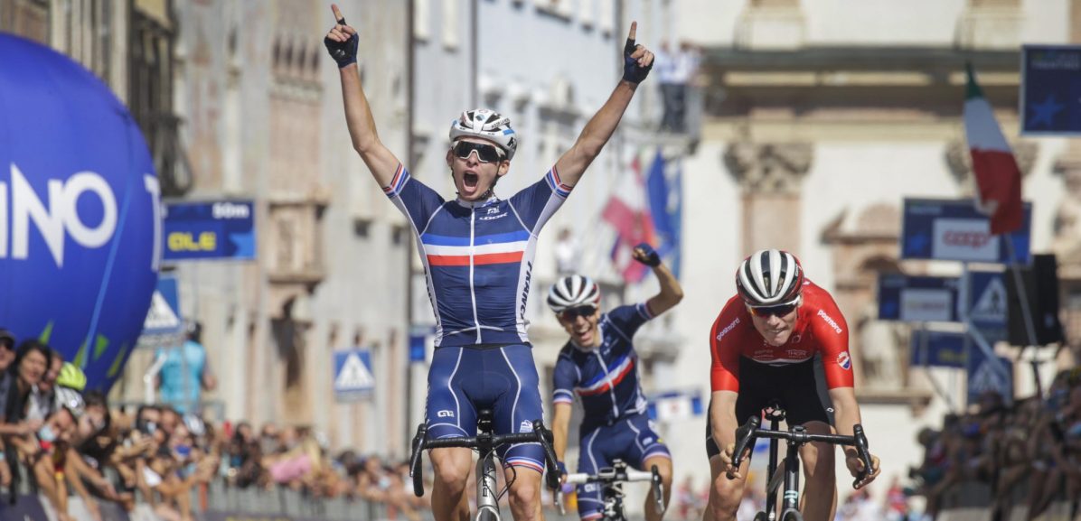 Romain Grégoire sprint naar winst in heuvelrit Tour de l’Avenir, Loe van Belle tweede