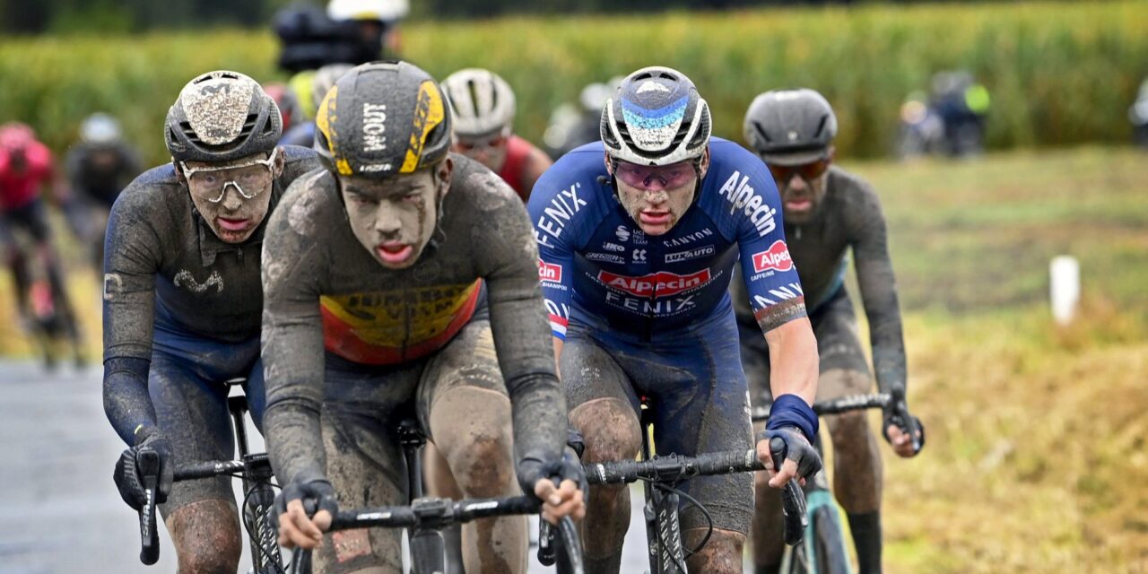 Natte en gladde kasseien? Van Aert ‘schrok wel’ van eerste beelden, Van der Poel is geen fan