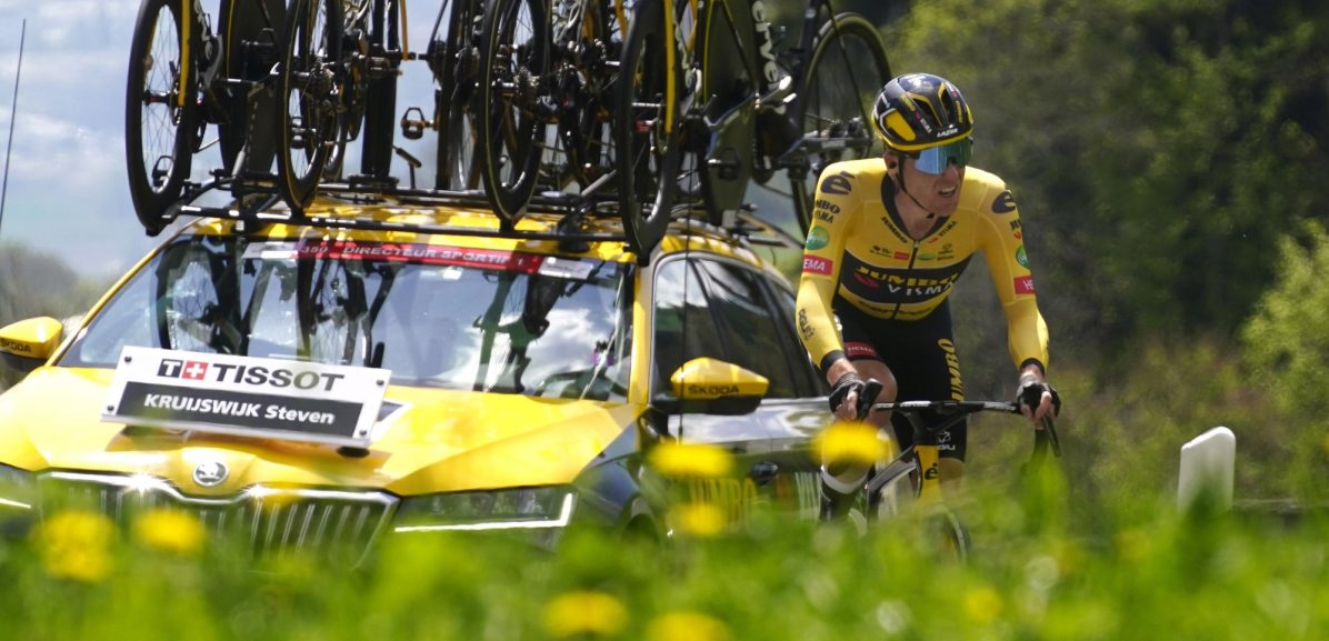 Steven Kruijswijk niet helemaal tevreden na klimtijdrit: “Lengte klim ietwat onderschat”