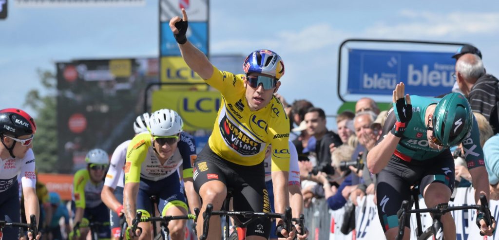 Wout van Aert zegeviert na nagelbijtende finale in Critérium du Dauphiné