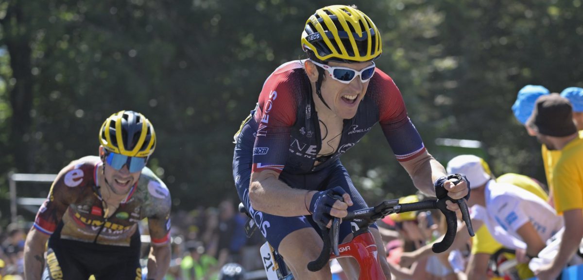 Geraint Thomas 5e op La Planche des Belles Filles: “In the mix, geweldig”
