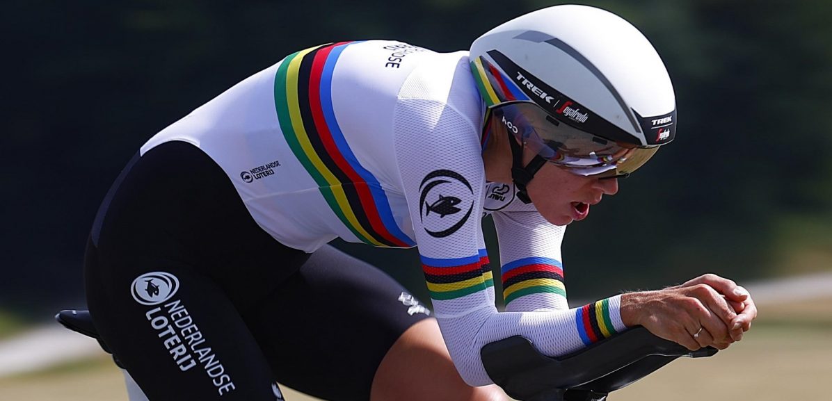 Ellen van Dijk na winst Chrono des Nations in regenboogtrui: “Wat wil je nog meer?”