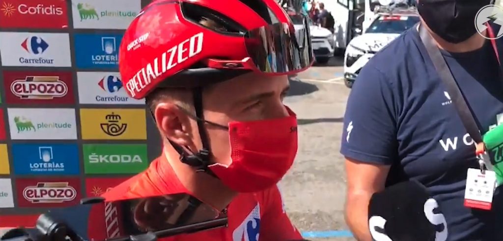 Remco Evenepoel in rode trui: “Er is geen druk, ga proberen trui te houden tot tijdrit”