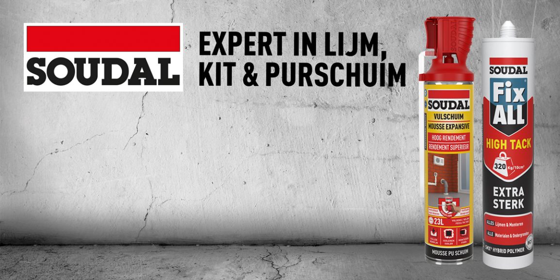 Soudal: expert in lijm, kit & purschuim