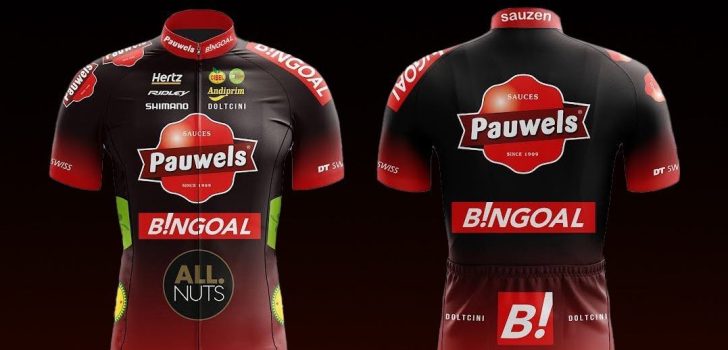 Pauwels Sauzen-Bingoal blijft bij rood en zwart, wel nieuw design