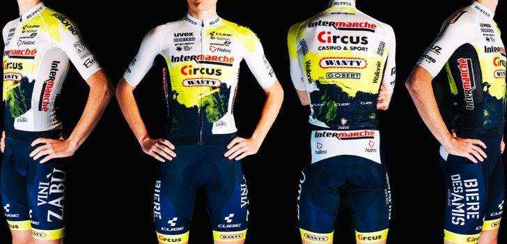 Intermarché-Circus-Wanty kiest voor zelfde kleuren in ander ontwerp voor tenue 2023