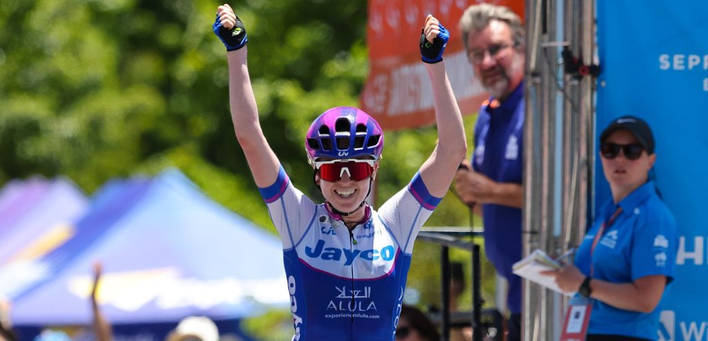 Alexandra Manly sprint naar ritzege in Tour Down Under, Nina Buijsman derde