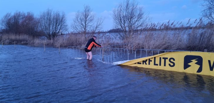 Deel van NK-parcours in Zaltbommel omgelegd door waterpeil
