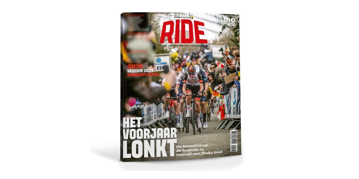 Dit is de cover van de nieuwe voorjaarseditie van RIDE