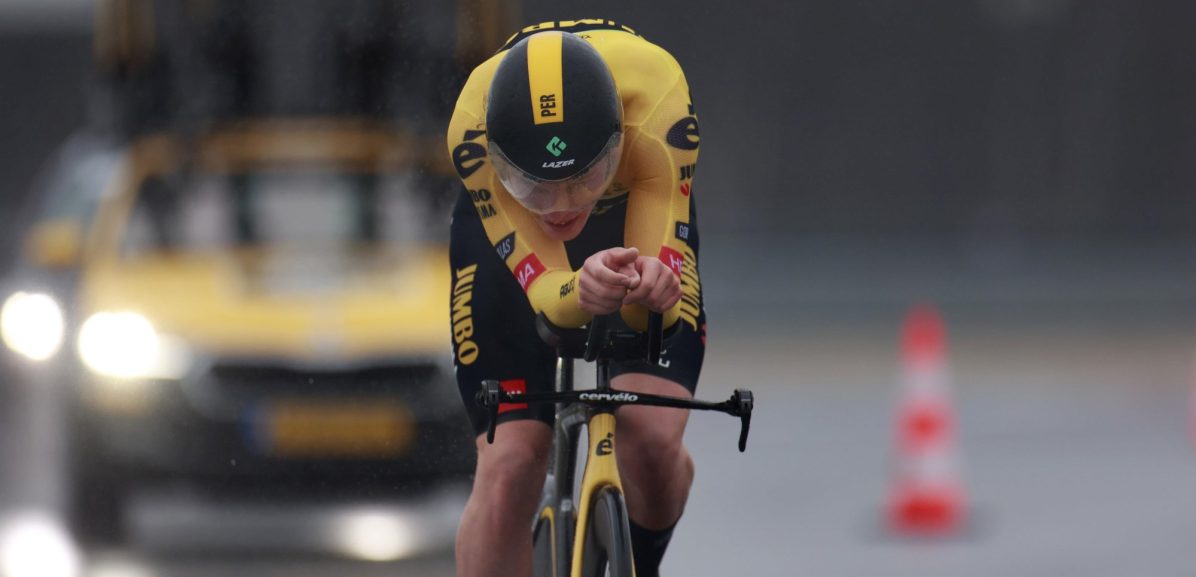 Per Strand Hagenes snelste in openingstijdrit Olympia’s Tour, 18-jarige Vlad Van Mechelen tweede