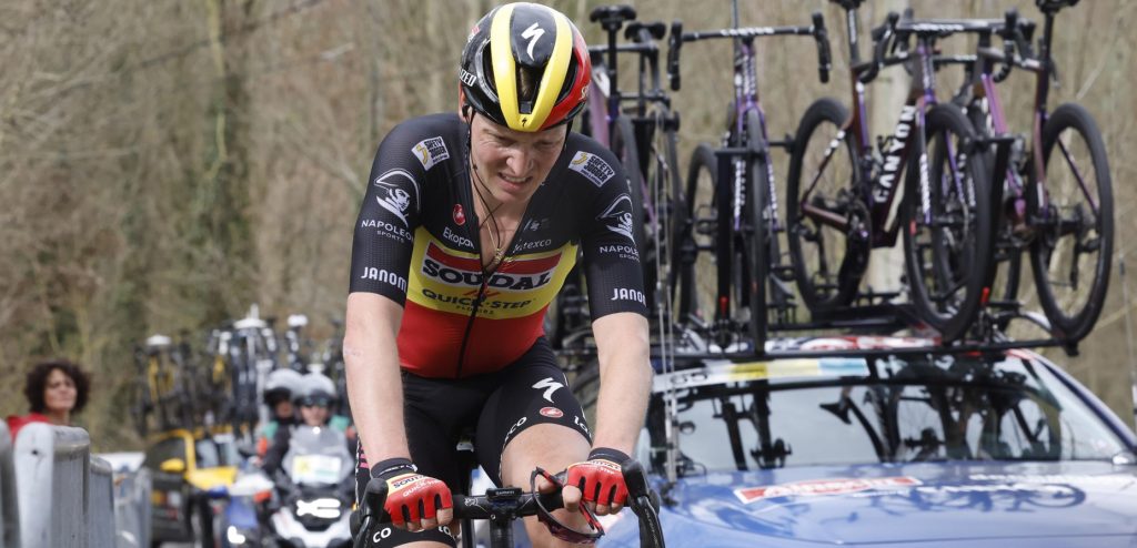 Opgave Tim Merlier in Dwars door Vlaanderen na valpartij