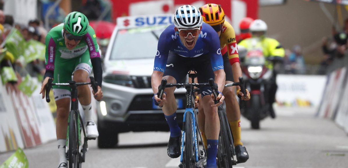 Gregor Mühlberger is medevluchters te snel af in Tour of the Alps