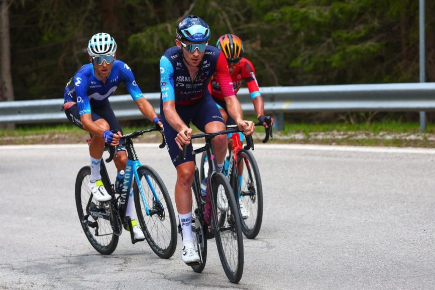 Revelatie Derek Gee wéér tweede: “Als ik in het peloton blijf, win ik sowieso niet”