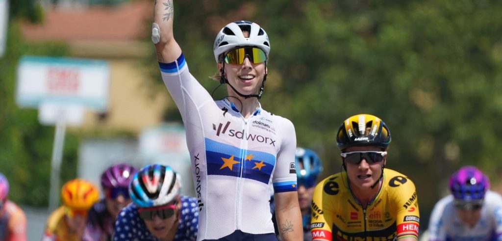 Derde ritzege ooit voor Wiebes in Giro Donne: “Hoefde maar 150 meter te sprinten”