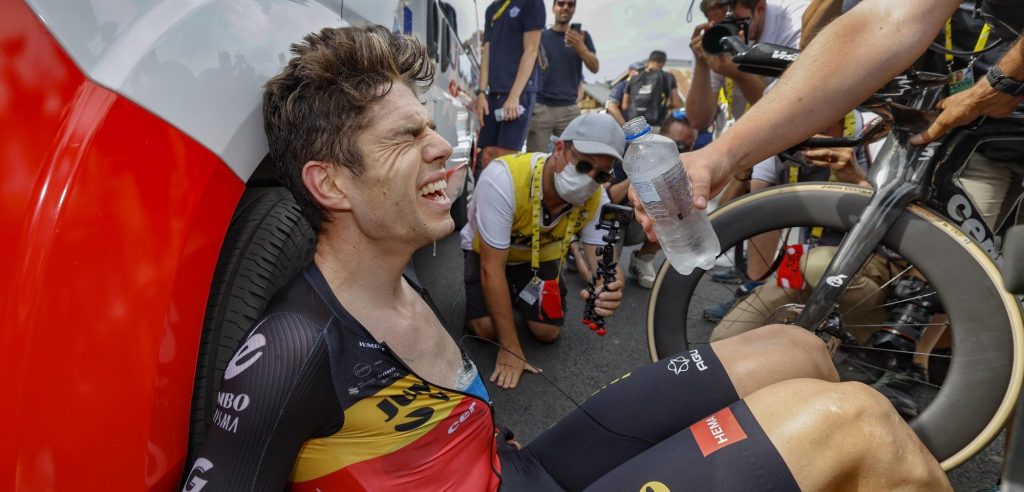 Wout van Aert na derde plek in tijdrit: “De eerste van de normale mensen”