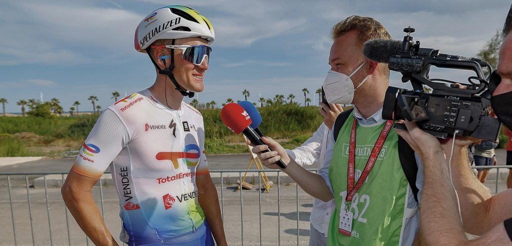 Van Gestel (3e) niet verrast door sprint Ganna: “Weinig renners die zoveel watt aankunnen”