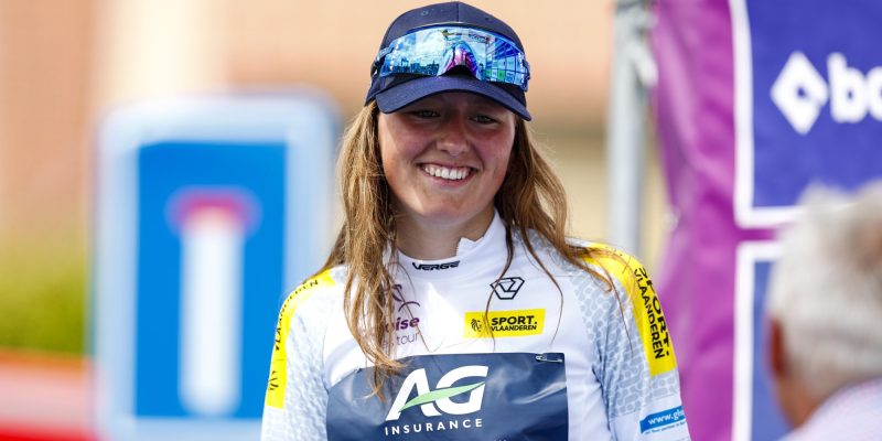 Julia Kopecký na lang blessureleed eindelijk gedebuteerd voor SD Worx-Protime