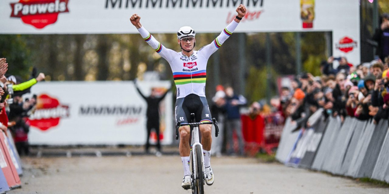 Magistrale Mathieu van der Poel soleert ondanks moeizame start naar zege in Scheldecross