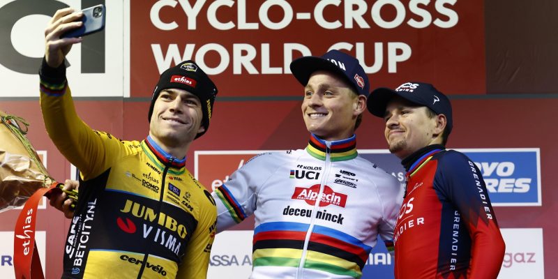 In welke veldritten rijden Wout van Aert, Tom Pidcock en Mathieu van der Poel tegen elkaar?