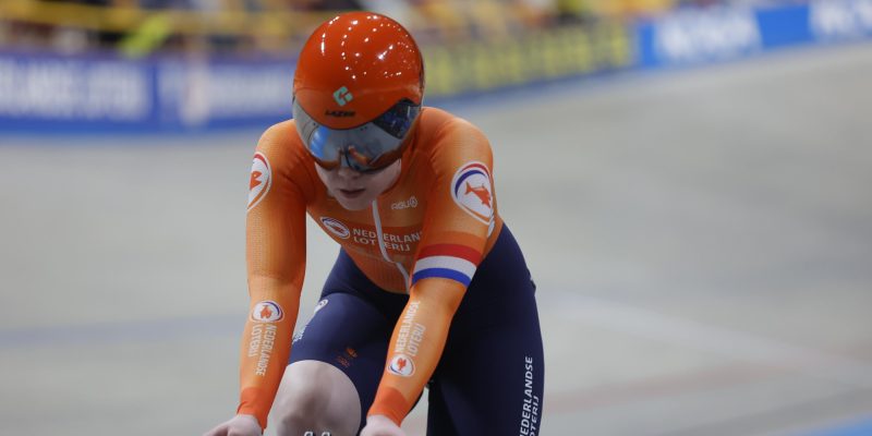 EK Baan: Hetty van de Wouw pakt brons op keirin