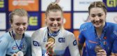 Clara Copponi pakt goud op EK scratch