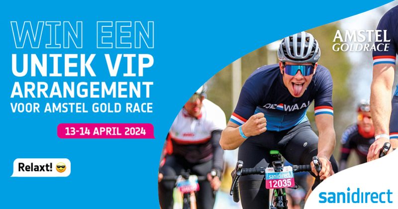 Winactie: Maak kans op een uniek VIP-arrangement voor de Amstel Gold Race met Sanidirect