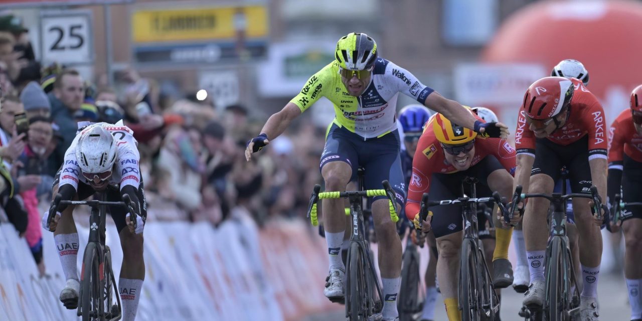 Laurenz Rex klopt Antonio Morgado na fotofinish in Le Samyn