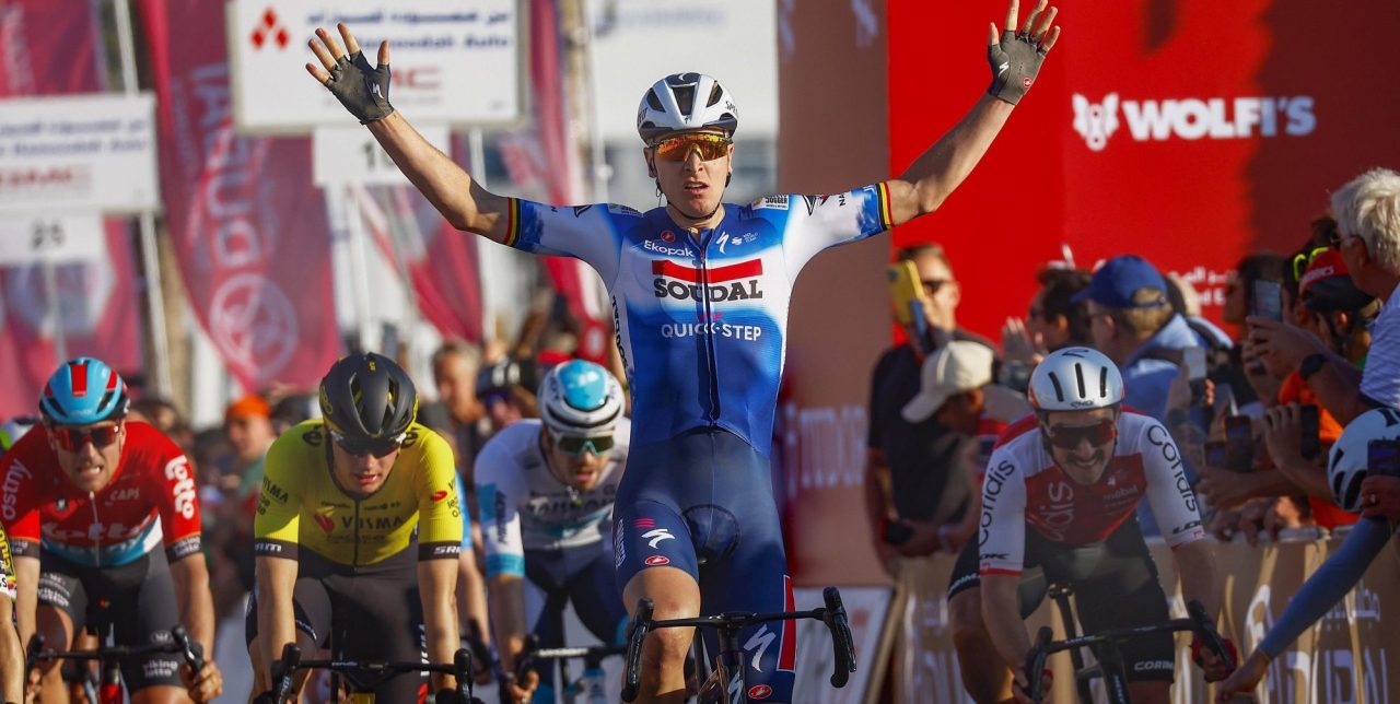 Tim Merlier is opnieuw de snelste in UAE Tour, De Kleijn weer tweede