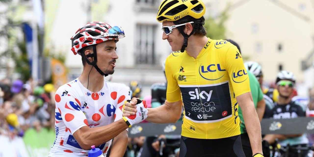 Geraint Thomas noemt uitspraken Lefevere over Alaphilippe waanzinnig en raar