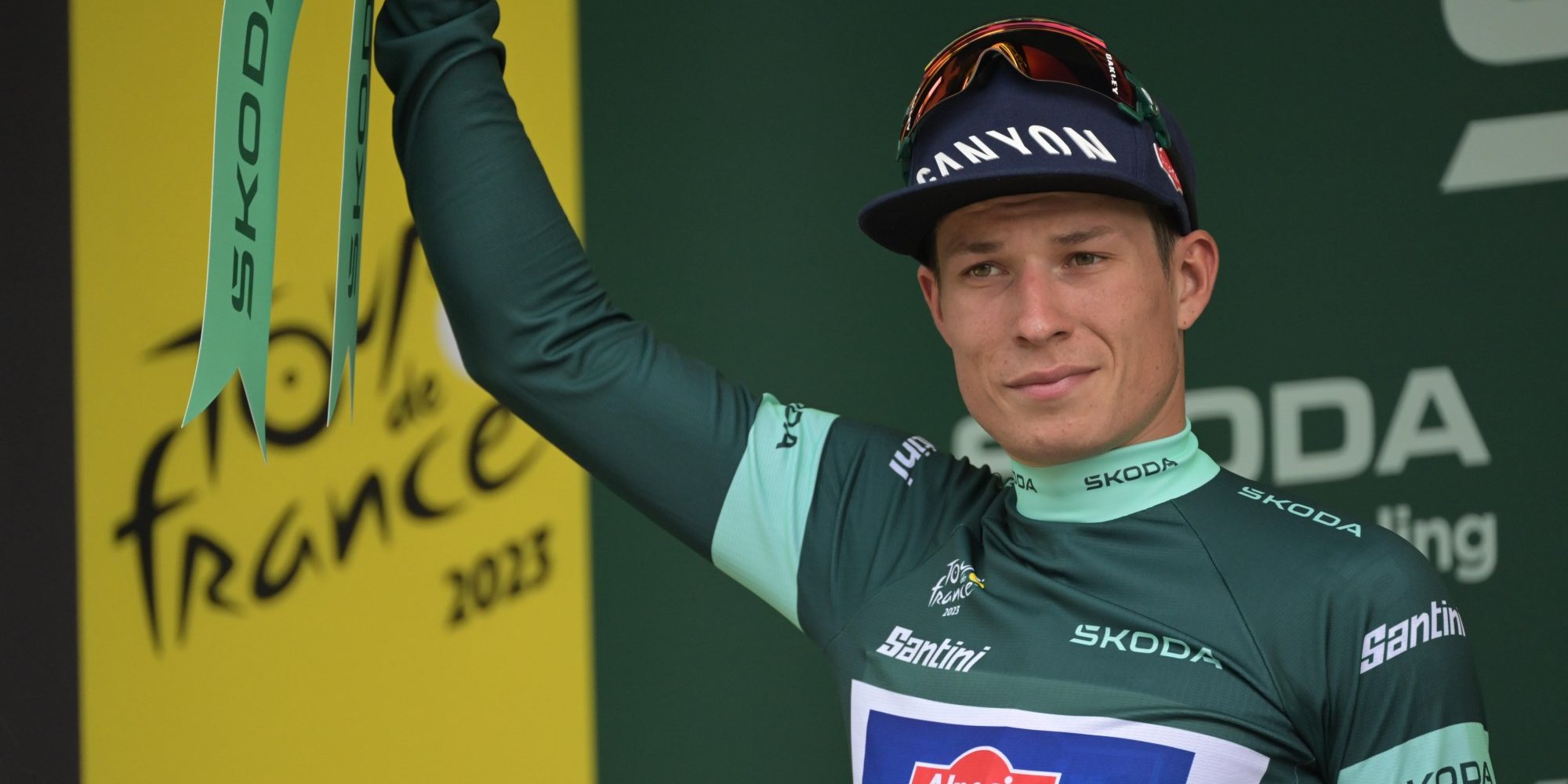 Škoda langer sponsor groene trui Tour de France WielerFlits