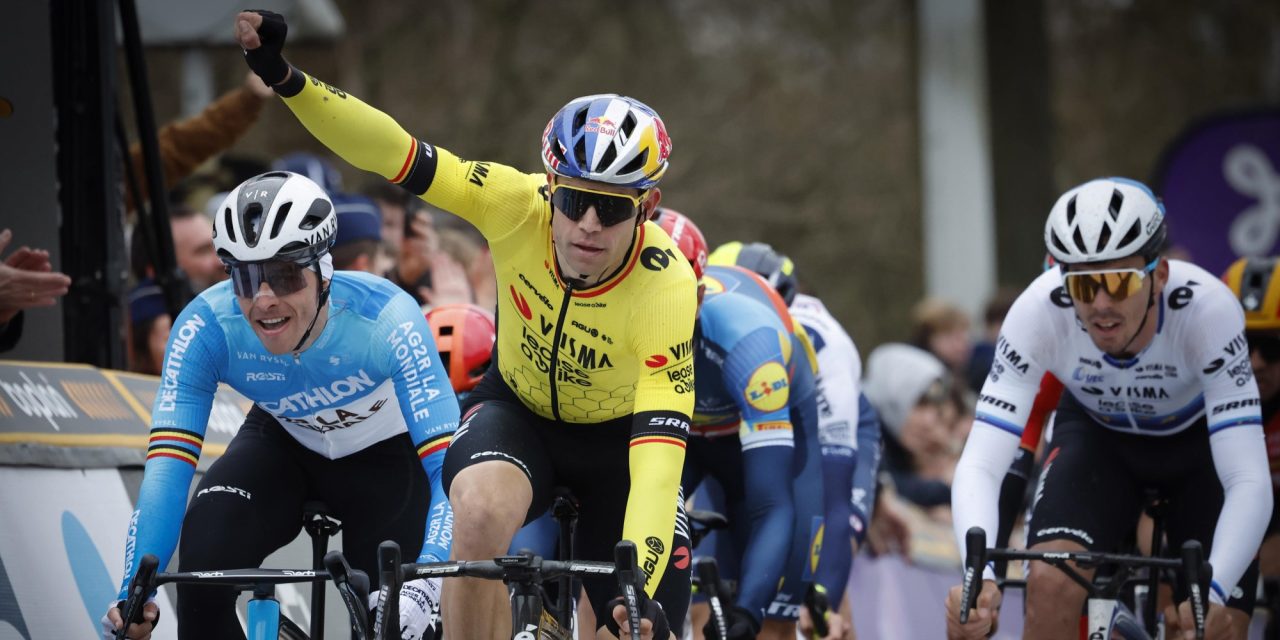 Wout van Aert tevreden na Omloop Het Nieuwsblad: “Maar het kan beter”