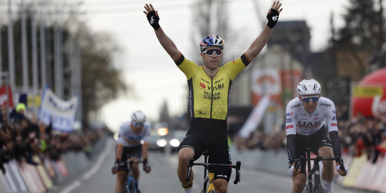 Wout van Aert wint Kuurne-Brussel-Kuurne en bezorgt Visma | Lease a Bike perfect weekend