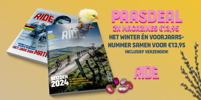 RIDE Paasdeal: Meer dan 300 paginas wielerplezier voor slechts 13,95