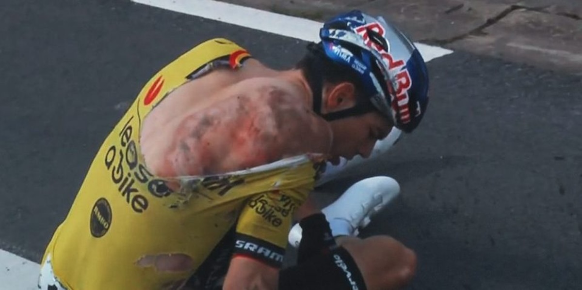 Dwars door Vlaanderen schrapt Kanarieberg na valpartij Wout van Aert: “Het wielrennen verandert”