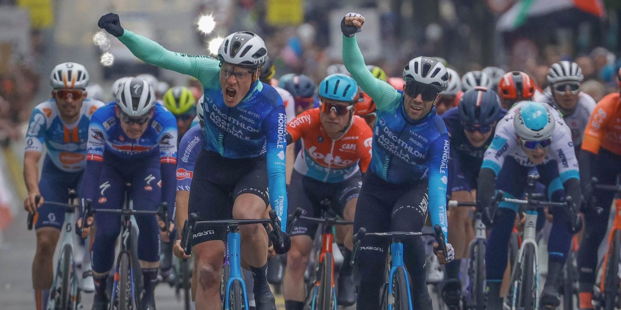 Dorian Godon wint gekke sprint in Ronde van Romandië en neemt leiding over van Maikel Zijlaard